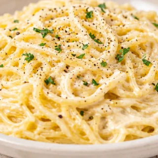 Golden Spaghetti Squash Alfredo - Creamy Bliss!