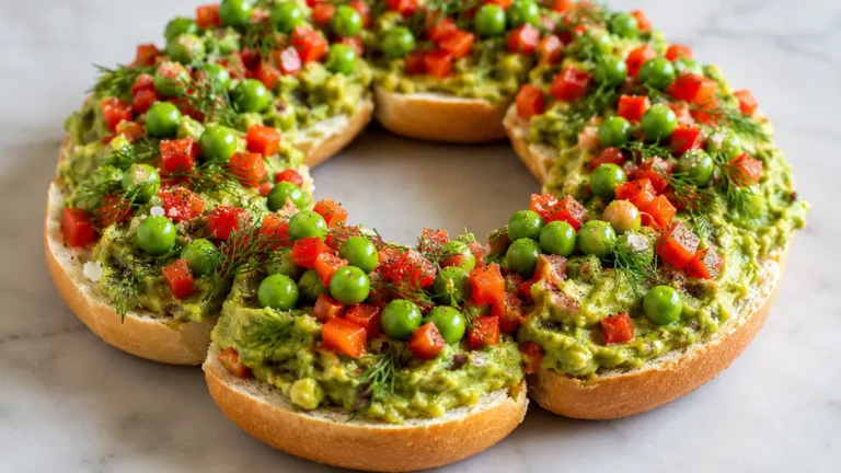 Easy Christmas Bagel Wreaths!