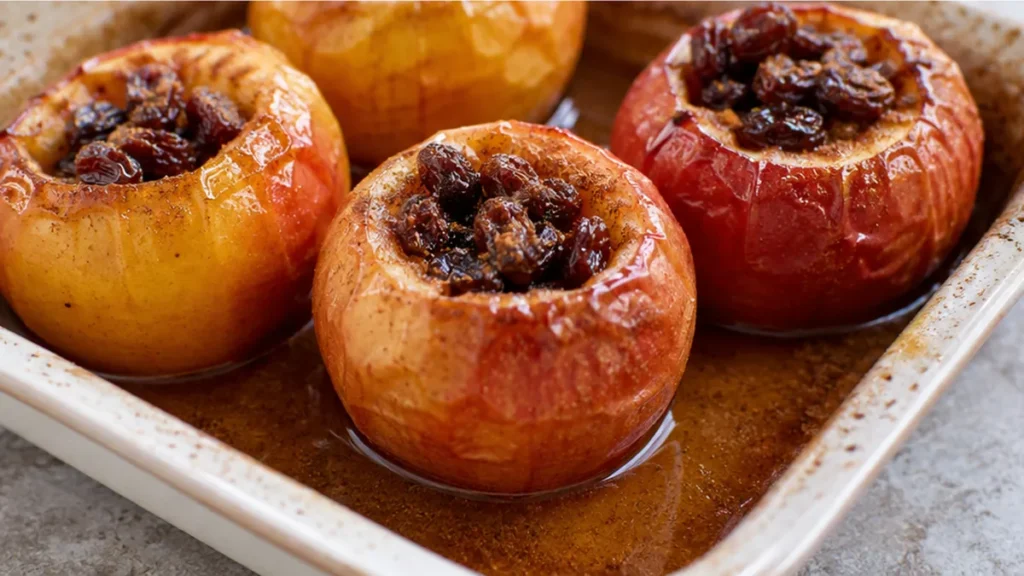 Baked Apples: Warm, Sweet, & Cozy! Baked apples: savor this incredibly easy recipe for tender, cinnamon-spiced apples with raisins. A perfect warm dessert for a