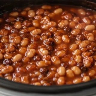 Slow Cooker Baked Beans: Comfort Food! Baked beans: master this classic side dish with our easy slow cooker recipe. Enjoy tender, sweet, and savory beans perfec