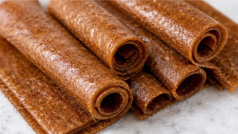 Sweet & Chewy Banana Leather Snack