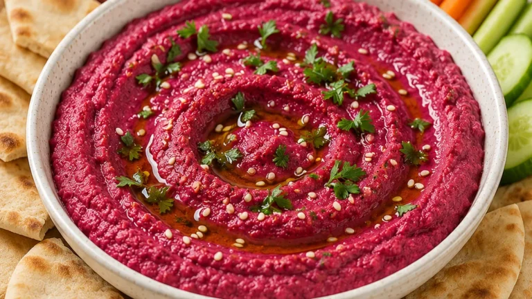 Vibrant Beet Hummus: Delicious Dip!