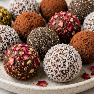 Winter Bliss Balls: Instant Sweet Treat - Bliss balls: Make these easy no-bake winter treats in minutes! Packed with dates, nuts, and superfoods for a guilt-fre