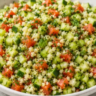 Cauliflower Tabbouleh Salad Recipe - Cauliflower tabbouleh: Master this vibrant, low-carb salad bursting with fresh herbs and a zesty lemon dressing. Perfect fo