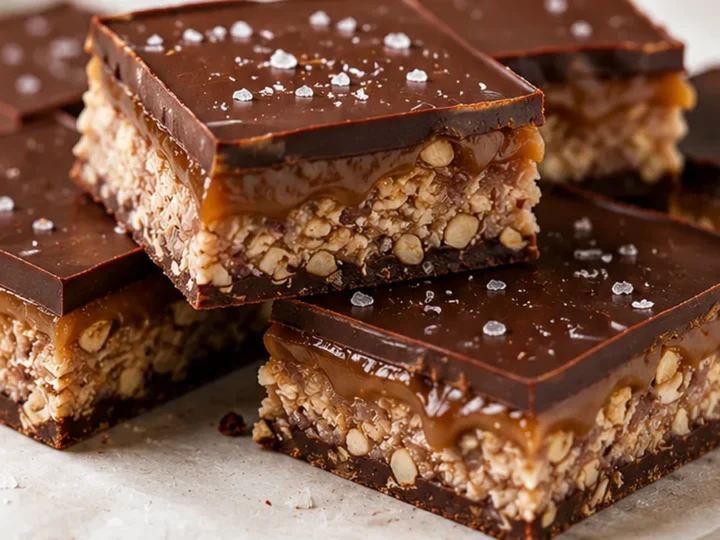 Vegan Chocolate Caramel Dream Bars