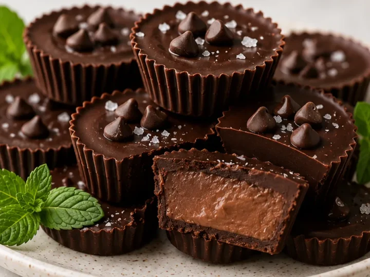 Dark Chocolate Mint Bliss Cups!