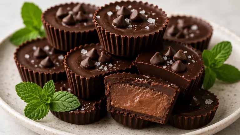 Dark Chocolate Mint Bliss Cups!