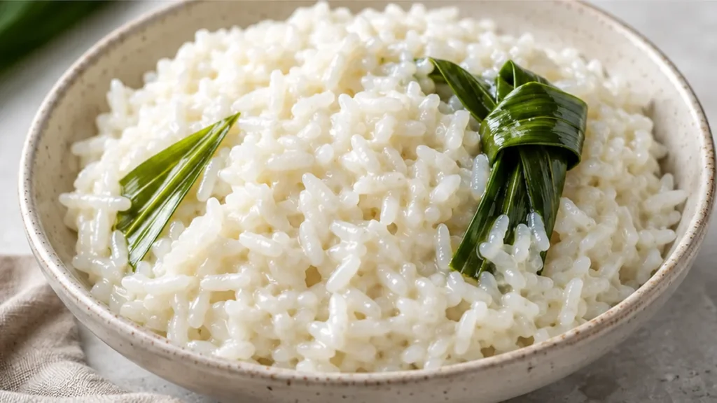 Creamy Coconut Rice: Easy Side Dish! Coconut rice: master this fluffy and aromatic side dish in under an hour. Simple ingredients, incredible flavor, perfect fo