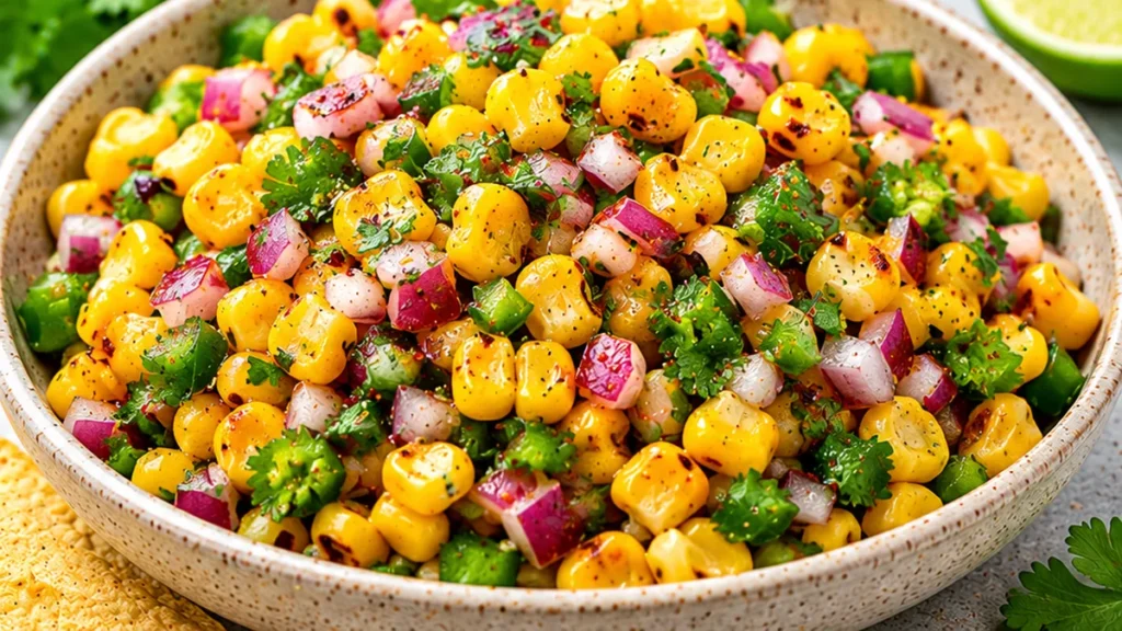 Chipotle Corn Salsa Recipe - Corn salsa: Make the best copycat Chipotle corn salsa in 10 minutes! This easy recipe is packed with flavor and perfect for any occ