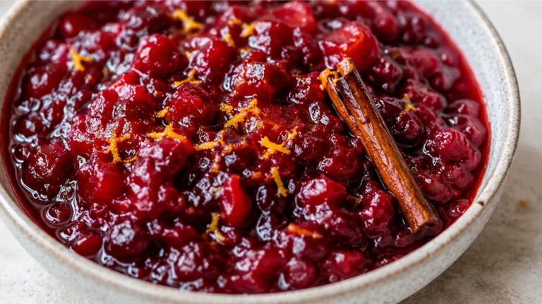 Zesty Cranberry Orange Sauce: Easy Holiday Side