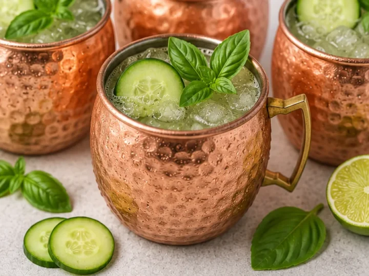 Refreshing Cucumber Basil Mule