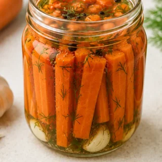 Dill Carrots: Gut-Loving Crunch! - dilly carrots - Dilly carrots: Make this incredibly easy fermented recipe in under 15 minutes for a gut-healthy, crunchy prob