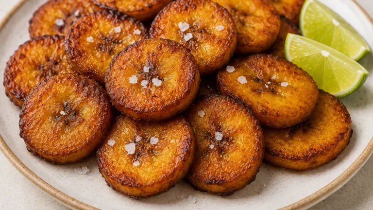 Sweet & Crispy Fried Plantains!