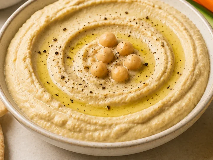 5-Ingredient Garlic Hummus: So Easy, So Creamy!