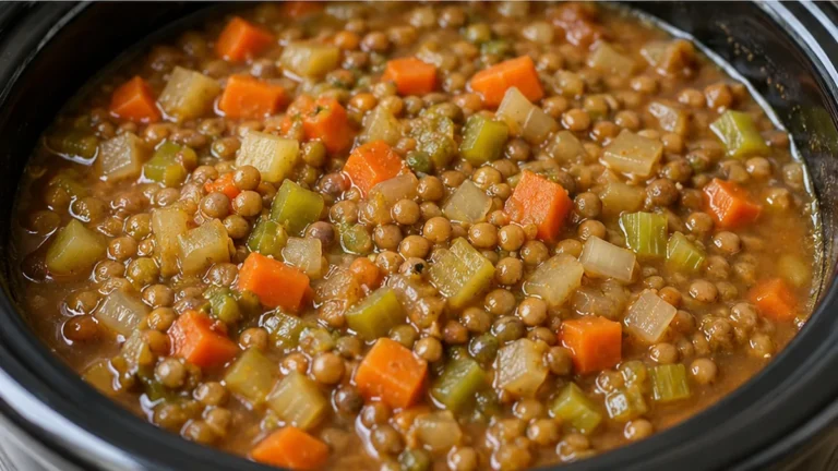 Cozy Crock Pot Lentil Stew
