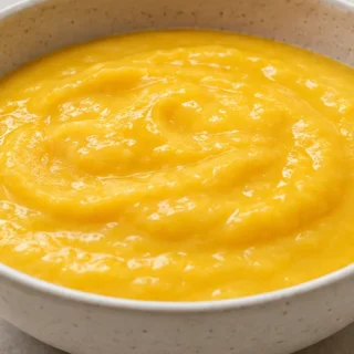 " Sweet Mango Banana Puree" - Mango Banana Puree: Whip up this vibrant, naturally sweet, 2-ingredient puree in minutes. Perfect for babies or a healthy, refresh
