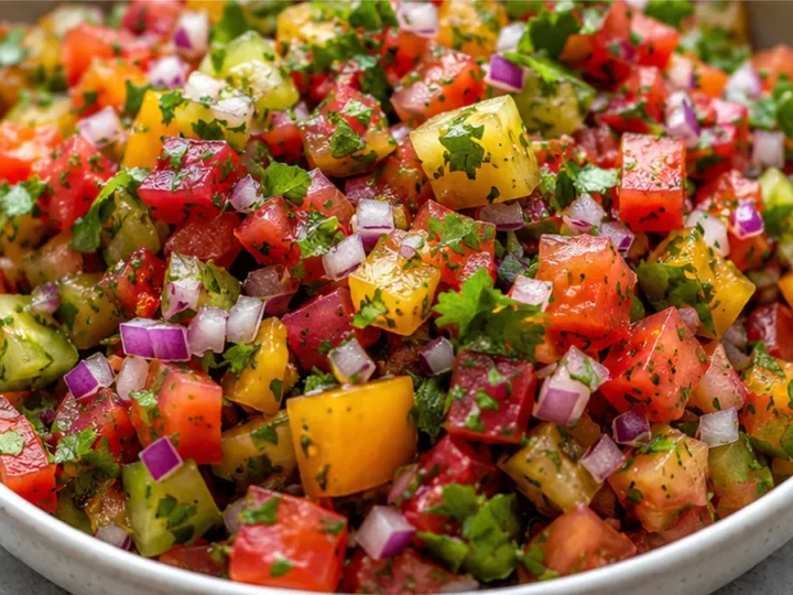 Fresh Heirloom Pico de Gallo: Taste the Rainbow!