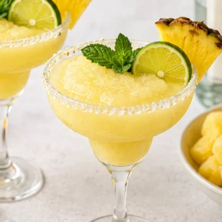 Frozen Pineapple Margarita Magic! Pineapple margarita: whip up this refreshing frozen cocktail in 15 minutes. The best blend of sweet and tart, perfect for any