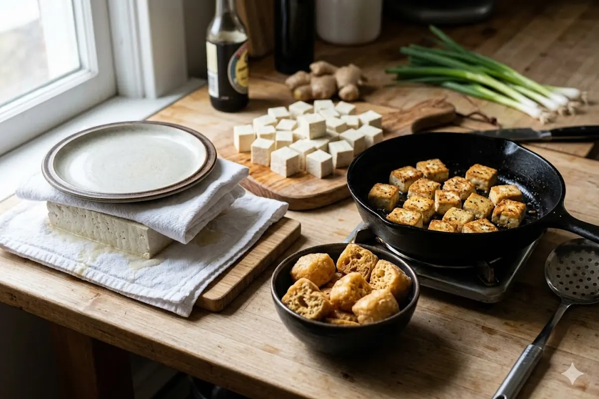 The main cooking methods Preparing tofu for cooking — The main cooking methods