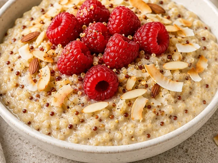 Dreamy Vanilla Bean Coconut Quinoa Pudding!