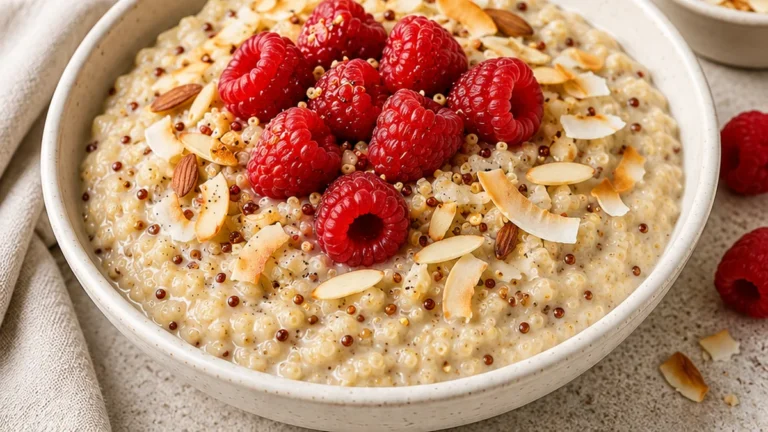 Dreamy Vanilla Bean Coconut Quinoa Pudding!