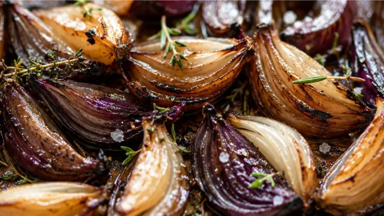 Sweet & Tangy Balsamic Roasted Onions