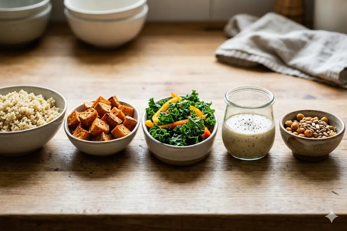 The Five Building Blocks to Batch Vegan meal prep — The Five Building Blocks to Batch