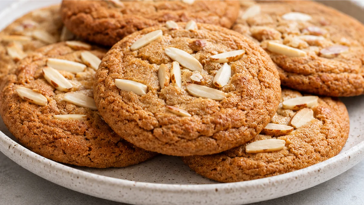 Chewy Vegan Almond Cookies: Easy & Delicious! Almond cookies: bake these deliciously chewy and naturally vegan treats. Made with almond butter and agave, perfec