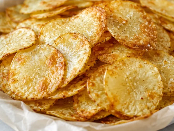 Crispy Homemade Baked Potato Chips!