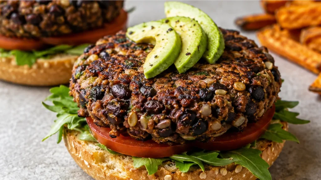 Juicy Bean Burgers: Plant-Powered Perfection!