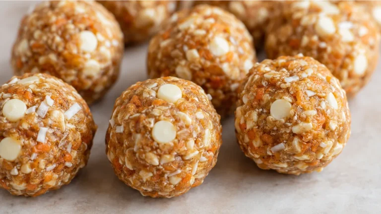 No-Bake Carrot Cake Bites: Sweet, Healthy & Easy!