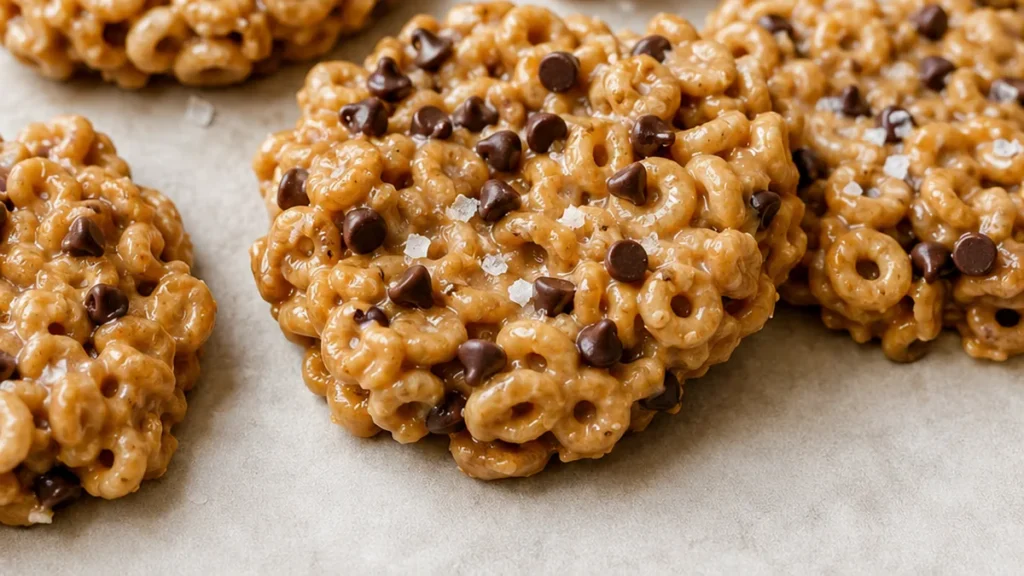 Crunchy No-Bake Cereal Cookies! Cereal cookies: whip up these delightful no-bake treats in minutes. Perfectly crunchy, sweet, and made with only 3 ingredients f