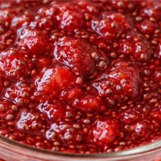 Homemade Strawberry Chia Jam in Minutes! Chia jam: make this easy, healthy strawberry jam recipe in under 30 minutes. Naturally sweetened with maple syrup, perf
