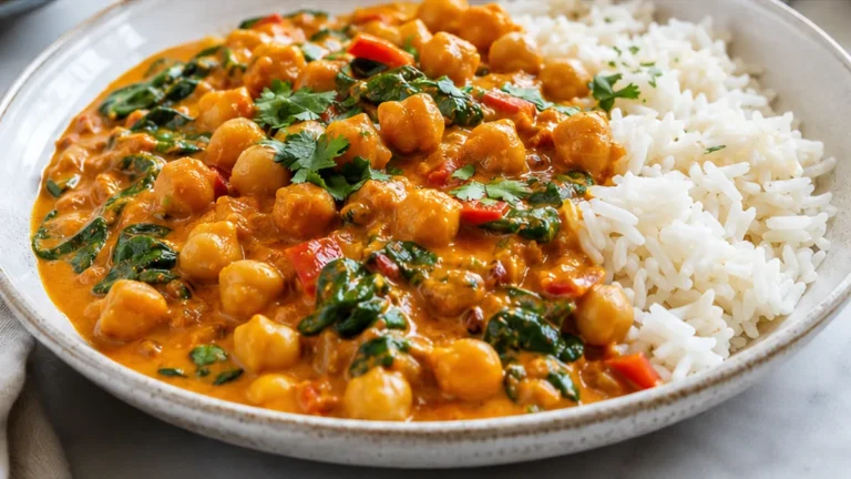️ Creamy Chickpea Curry: Weeknight Obsession!