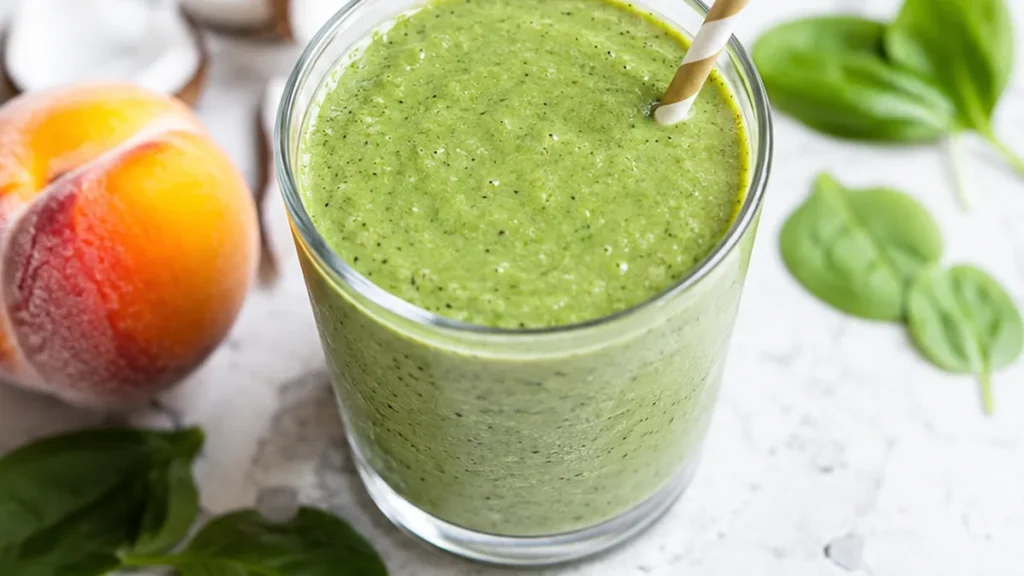 Sip Your Way to Sunshine: Simple Coconut Green Smoothie!