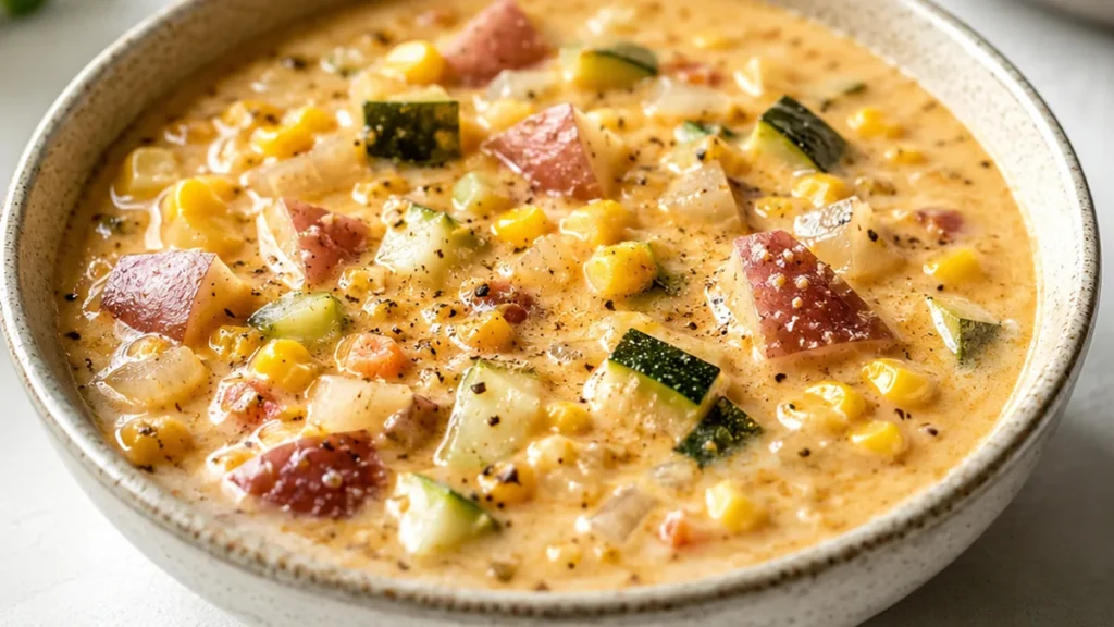 Creamy Chipotle Corn Chowder Perfection! Corn Chowder: savor this creamy, smoky chipotle version made with almondmilk. This recipe is perfect for a comforting y