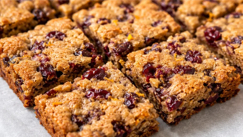 Cranberry Orange Cookie Bars