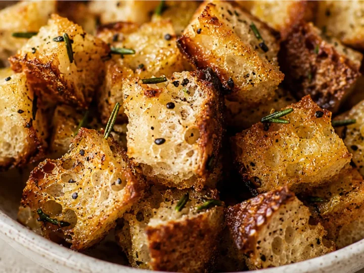 ” Crispy Sourdough Croutons: Soup’s Best Friend”