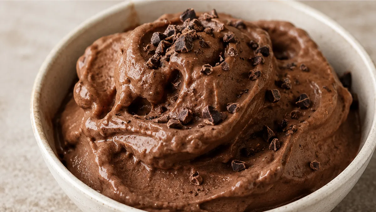 Chocolate Coffee 'Nice Cream' Recipe - Nice cream: blend this chocolate coffee treat using just 6 simple ingredients. Dairy-free and naturally sweet, it's a per