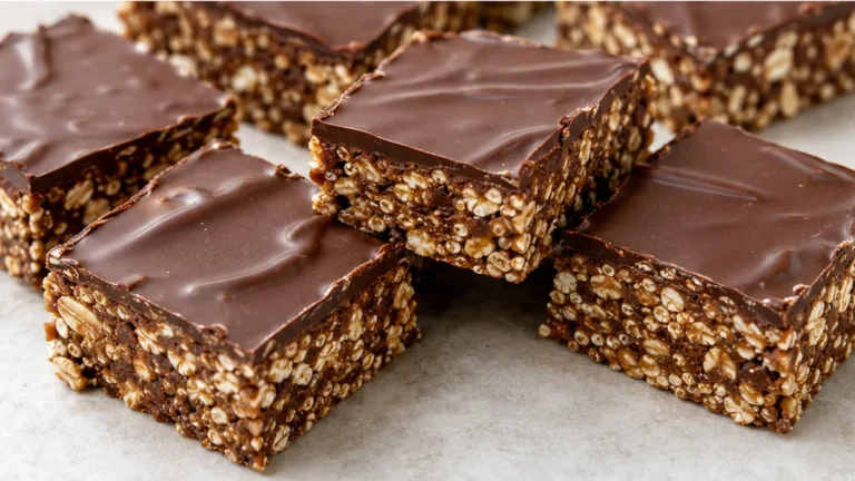 No-Bake Oatmeal Cookie Bars: Healthy Chocolate Dream!