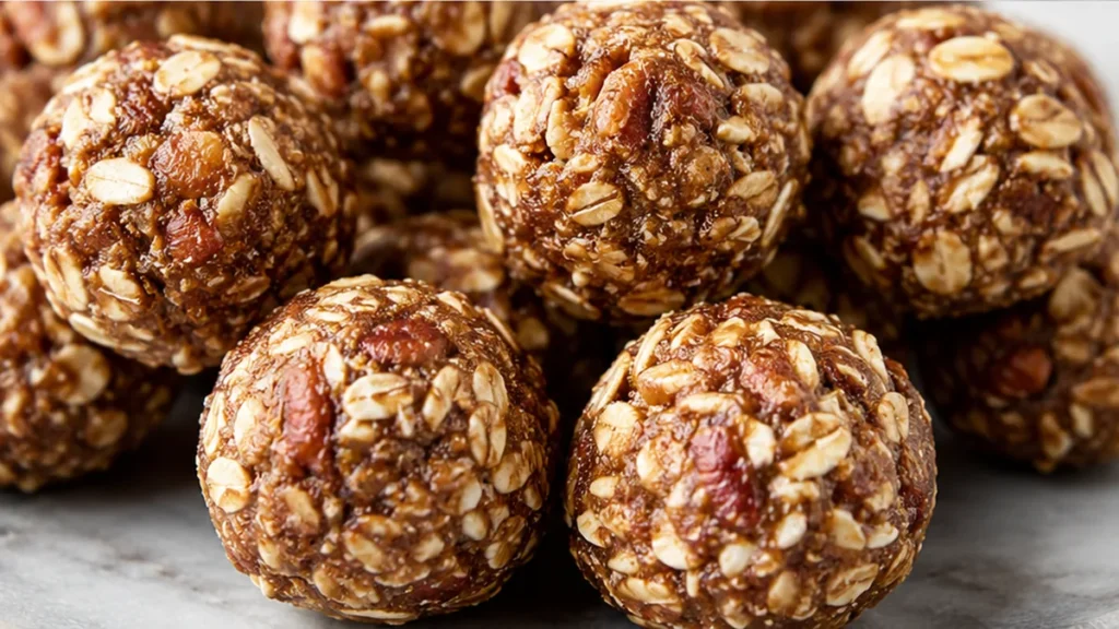 Pecan Pie Bites: 5-Minute Energy Boost! Pecan Pie Bites: whip up these delicious, no-bake energy balls in minutes. Packed with wholesome ingredients, perfect fo