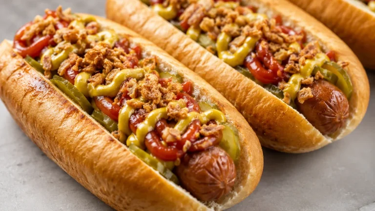 Crispy Air Fryer Plant-Based Hot Dogs!