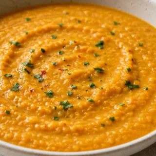 Creamy Red Lentil Puree: Cozy & Delicious! Red lentil puree: whip up this comforting and flavorful dish in under an hour. Perfect for a healthy, satisfying week