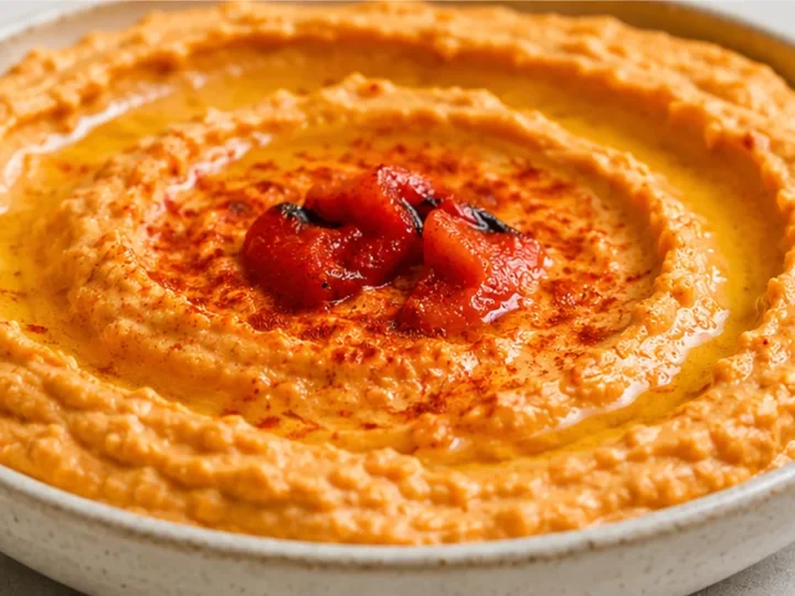 Creamy Red Pepper Hummus
