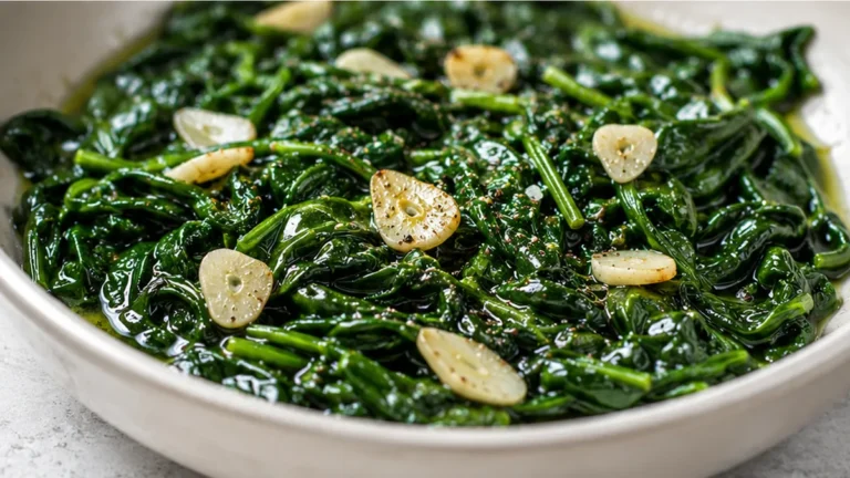 Garlicky Sautéed Spinach: Quick & Healthy Side!