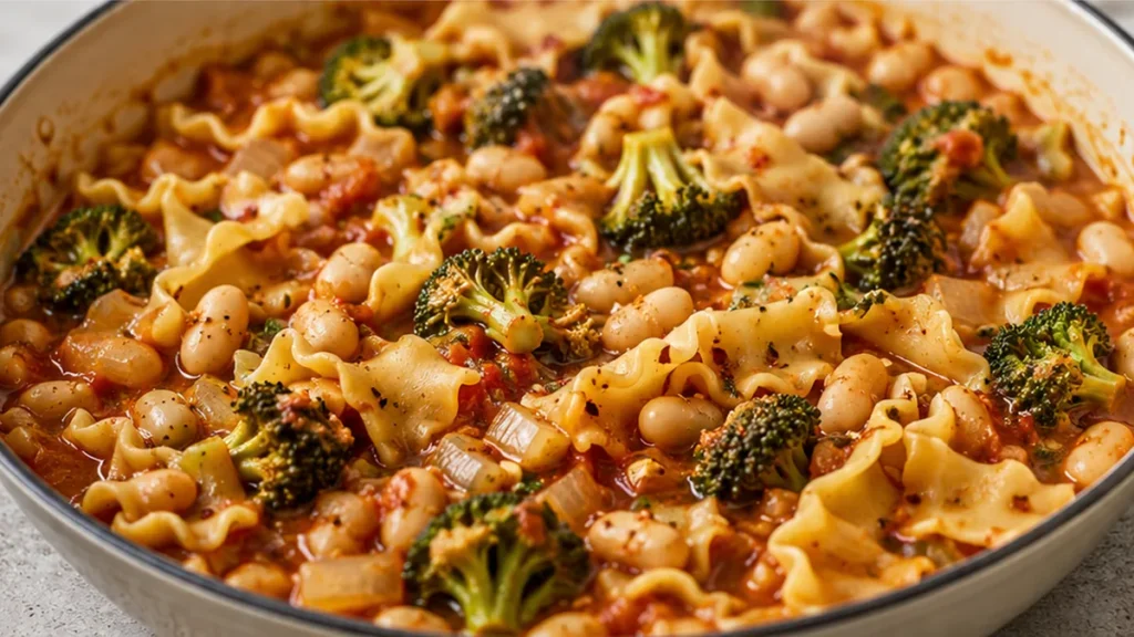 Stovetop Lasagna with Broccoli & Beans