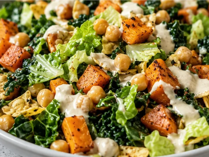 Sweet Potato Chickpea Taco Salad