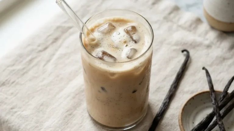 Dreamy Vanilla Bean Iced Coffee