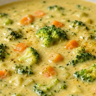 Creamy Vegan Broccoli Cheese Soup — So Comforting! - vegan broccoli soup - Vegan Broccoli Soup: Master this rich and creamy plant-based soup. Packed with vibran