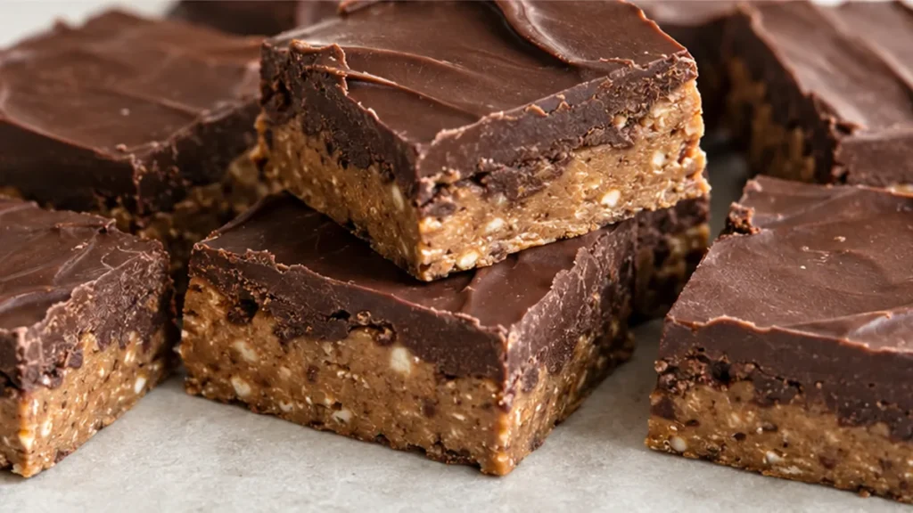 Vegan Chocolate Peanut Butter Fudge Bars - vegan fudge bars - Vegan fudge bars: craft these rich, no-bake chocolate peanut butter treats. A delightful dessert t
